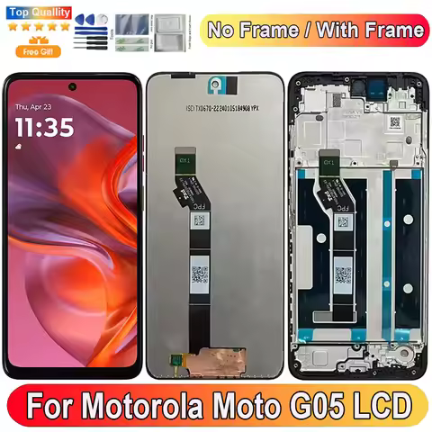 6.67''For Motorola Moto G05 LCD Display Screen Touch Panel Digitizer Replacement Parts For Motorola 