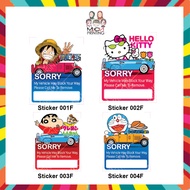 [READY STOCK] Funny Car Sticker Decal Remind,Sticker I'M Sorry Block Your Car Super Universal Design