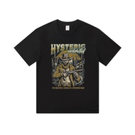 Men's Crew Neck T-Shirt Black Hysteric Glamour Graphic Print Casual Daily Wear