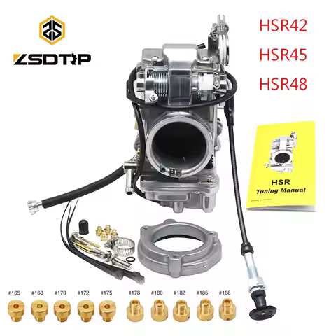ZSDTRP Motorcycle Carburetor Mikuni HSR TM42 42mm HSR45 45mm HSR48 48mm for Harley EVO Evolution Pum