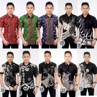 Batik Clothes Hem Short Sleeve Slimfit Original M L Xl Novita Batik Pekalongan