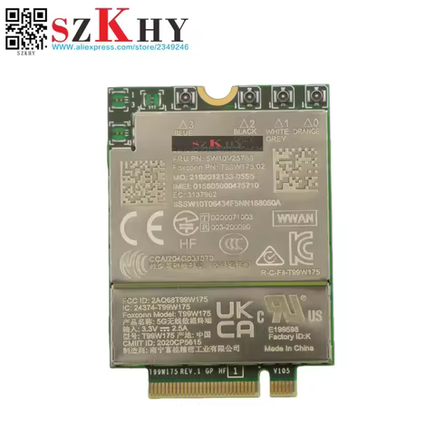 5W10V25768 T99W175 4/5G SDX55 for ThinkPad X1 Titanium,X1 Carbon 9th, Yoga 6th, X1 Fold Gen1, T14s X