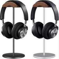 實體店鋪(限今日特價$128)Walnut Wood &amp; Aluminum Headset Headphone Stand Holder, Solid Heavy Base for All Headphone Sizes (Black/Silver), AirPods Max, Sennheiser, Bose, Beats, Sony, Audio-Technica, AKG, Philips, Plantronics, Shure, Jabra, JVC, JBL headphone黑胡桃木耳機支架