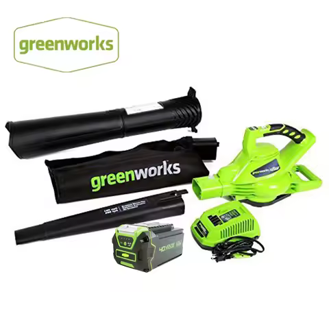 Outdoor Garden greenWorks Air blower DigiPro G-MAX 40V Cordless 185MPH Leaf Blower/Vac with 4ah batt
