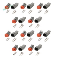 DT 2-Pin Waterproof Electrical Connector DT06-2S DT04-2P Inlet Air Temperature Sensor Plug with Roun