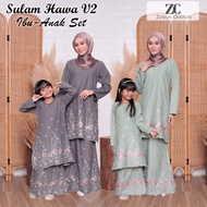 💝BAJU KURUNG SULAM HAWA V2 2023 IBU ANAK SEDONDON BAJU KURUNG MODEN BY ZOELLA COUTURE BAJU KURUNG MO