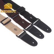  Electric Guitar Strap Acoustic Folk Guitarra Belt Straps Vintage Cross Personality Guitar Straps Pick Pocket Guitar Accessories [New]