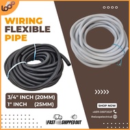 [READY STOCK] PVC FLEXIBLE PIPE WIRING / PAIP FLEKSIBEL PVC  / PVC FLEXIBLE HOSE PIPE [ 20MM(3/4") /