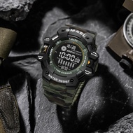 SMAEL 8050MC Men Digital Watch Green Camo Silicone Strap Sport Shockproof Waterproof