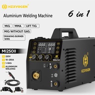 Pengimpal Aluminium Mig250 6 1 Mma / gas Mig / Mig tanpa gas / angkat Tig / titik / nadi Mesin Kimpa
