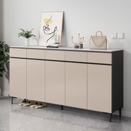 Solid Wood Rock Board Shoe Cabinet Home Entrance Foyer Cabinet Corridor Entrance Storage Cabinet 202