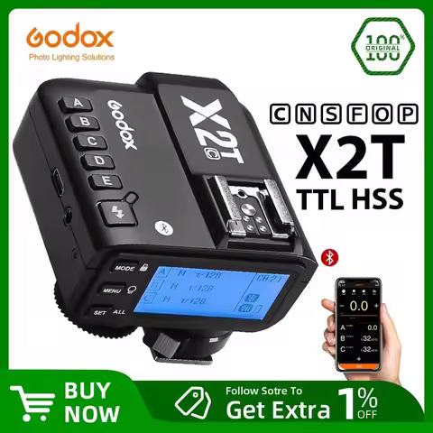 Godox X2T-C X2T-N X2T-S X2T-F X2T-O 2.4G Wireless Flash Trigger Transmitter TTL HSS for Canon Nikon