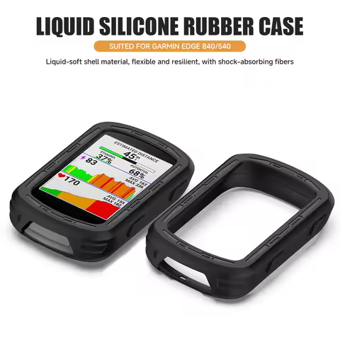 Silicone Case For Garmin Edge 840 540 GPS Stopwatch Protective Cover 540 840 TPU Screen Anti-collisi