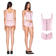 I.AM.GIA Light Pink Polka Dot Bow Camisole Low Waist Shorts iamgia