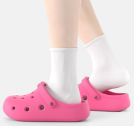 PUXI  Bean Croc-Style รองเท้าหัวโต หัวโต รองเท้า แตะ ลื่น เหมาะสำหรับเดินชายหาด แฟชั่นฤดูร้อนสำหรับผ