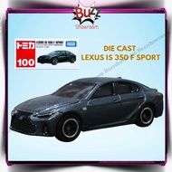 Diecast Lexus IS 350F 1st Miniature Metal Car Takara Tomy Tomica Regular 100 350 F Black