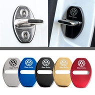 4pcs Volkswagen VW Car door lock cover stainless steel VW Golf Bora Jetta POLO GOLF Passat Accessories