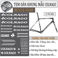 COLNAGO Model Bicycle Frame Decorative Sticker High Quality Waterproof Decal with Firm Grip