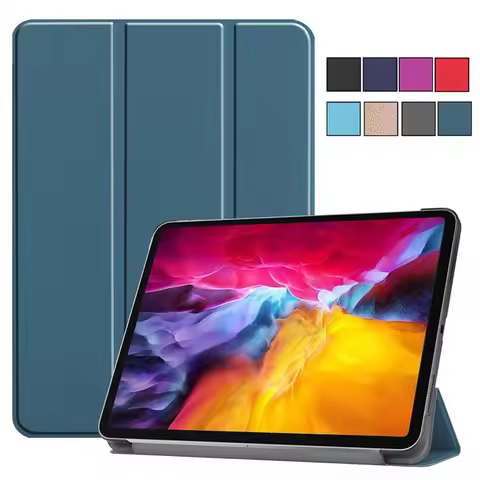For iPad Pro 2021 Case 11 inch Folding PU Leather Stand Protective Tablet Cover For Funda iPad Pro 1
