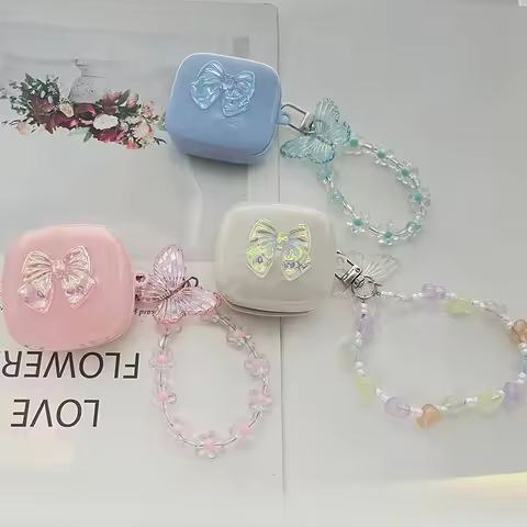 luxury case For Lenovo LP40pro LP40 LP80 LP5 ht38 case Silicone Earphone Cover with keychian Cover