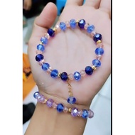 Czech Crystal Bracelet 8ml gold ball variation