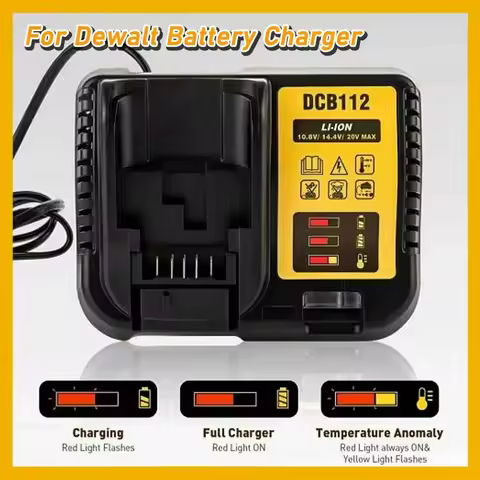 DCB112 2A Lithium Battery Charger For Dewalt 10.8V 12V 14.4V 18V 20V DCB206 DCB205 DCB204 DCB203 DCB