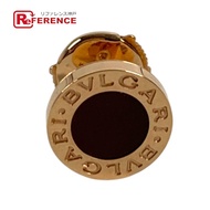 BVLGARI) 18K 金 PG 紅玉髓 寶格麗 (Bulgari) 標誌單隻耳環