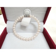 VÒNG TAY NGỌC TRAI THẬT NGỌC OVAN 6-7LI NGỌC TRAI TRẮNG