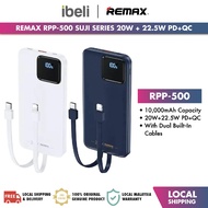 REMAX RPP-500 Suji Series PD + QC Fast Charging Cabled Power Bank (10000mAh/20W/22.5W)
