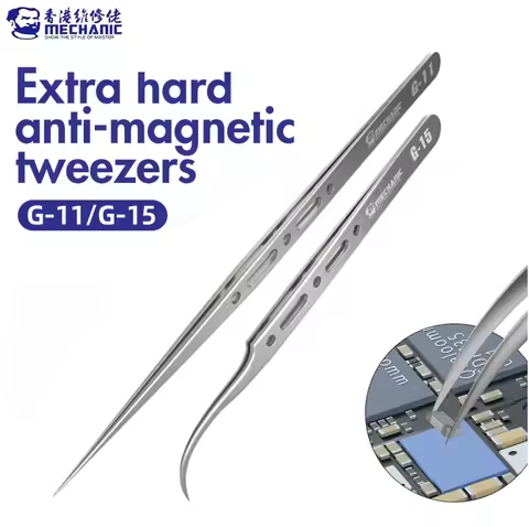 MECHANIC G-11/15 Anti-Magnetic Flying Wire Tweezers for Phone Repair Fine Tip Clip PCB iPhone Finger