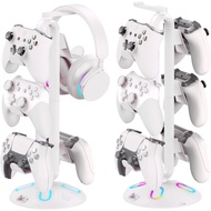 RGB controller stand and headphone stand, PS5, PS4, Xbox ONE switch, STEAM, controller stand, game a
