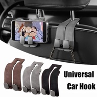 2 Hooks Car Seat Back Double Hook Universal Car Hook Holder Metal Hook Hanger Car Interior Accessori