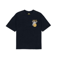 SMILEY VINTAGE BLACK GRAPHIC T-SHIRT