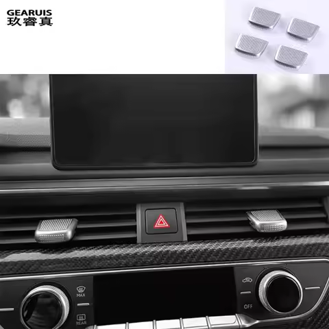 Car Styling For Audi A4 B8 B9 A6 C8 A7 Q5 FY Q3 F3 Q7 4M Q8 air vent adjustment slider Cover Trim de