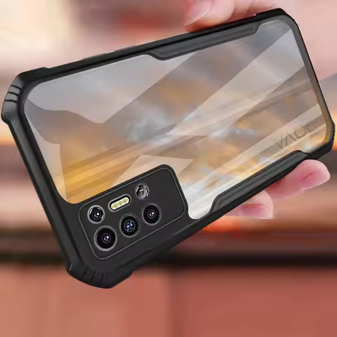 For Tecno Pova 2 Case Armor Shockproof Bumper For Tecno Pova 2 Transparent Back Cover Camera Protect