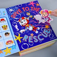 Paw Patrol Children's Cartoon Sticker Book2to6Stickers Educational Toys for Boys and Girls