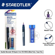 Staedtler Marsmatic 700 Rapido 0.1mm 700 01BKCA (Blister Pack) - WITHOUT INK
