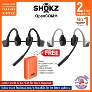 Shokz OpenComm (formerly Aftershokz) Wireless Bone Conduction Headphones