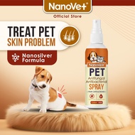 Nanovet® Pet Nanosilver Antifungal and Antibacterial Spray for Cat and Dog