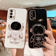 OPPO A74 A95 3D Plating Astronaut Case Holder Multifunction Pop Socket Soft A74 Phone