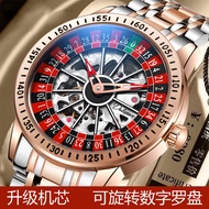 Czech Leopard Watch Men's Hollow Gambling Disk Fully Automatic Mechanical Watch Luminous Waterproof 
