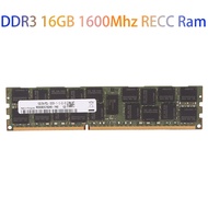 DDR3 16GB 1600Mhz RECC Ram PC3-12800 Memory 240Pin 2RX4 1.35V REG ECC RAM Memory for X79 X58 Motherboard