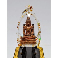 Thailand Amulet Amulet Phra Keow Jade Buddha with Rocking Bead Shell Height 4.5cm Eminent Monk Lp Moon Temple Wat ban Jan Wishes Avoid Dangers Avoid Evil Popularity Nobles Lucky