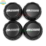 4PCS Quality 60mm Spoon Sports Wheel Center Cap Car Sport Rim Hub Cap Dustproof Cover