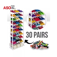 ASOTV 10 Tier Amazing Shoe Rack Storage Rack / Rak Kasut / Rak Tudung / Rak Wrapping Paper 0130