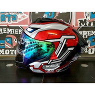 Avex Plus XSpeed Robot Helmet Red Silver