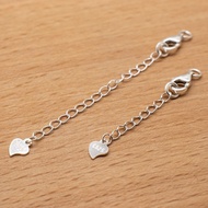 Guansheng Silver Jewelry S925 Sterling Silver Lobster Clasp Chain Tail DIY Silver Jewelry Accessorie