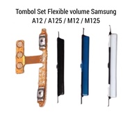 TOMBOL Flexible + Volume Button Samsung M12 / A12 / M125 / A125 Complete Flexible Volume Samsung Gal