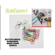 Button Badge Bookmark / Penanda buku Button Badge