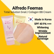 [KOREA] ALFREDO FEEMAS TOTAL SOLUTION COLLAGEN SNAIL BB CREAM SPF40 PA++ 50ML KOREA BB CREAM SUNCREA
